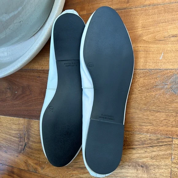EUC French Sole New York FS/NY ballet flats white 42 or 10.5 - Picture 2 of 7